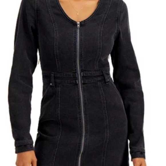 Tinsel Town Denim Dress - Picture 3 of 3